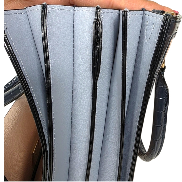 Victoria's Secret Bag Crossbody with Matching Wallet Set Blush Navy Sky Blue - Picture 7 of 14